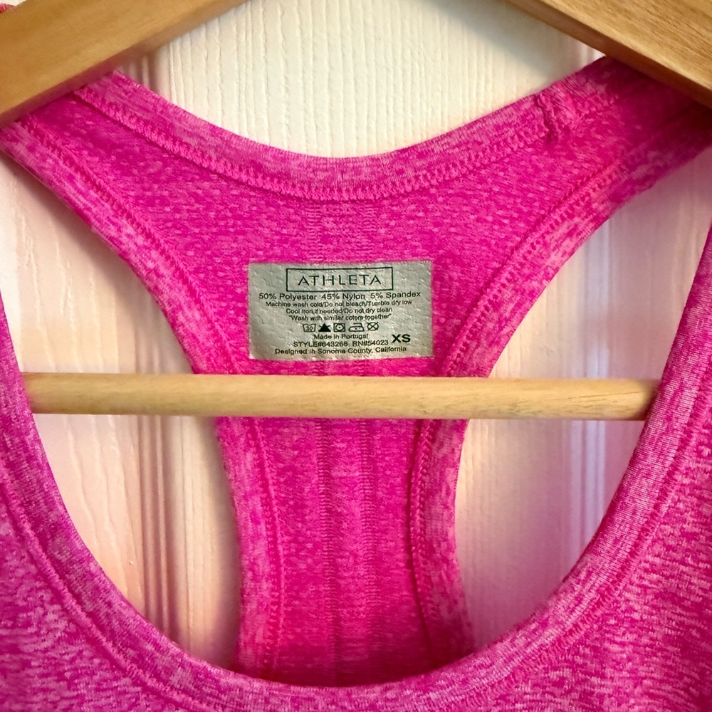 Athleta Vibrant Pink Tank Top - Picture 4 of 5